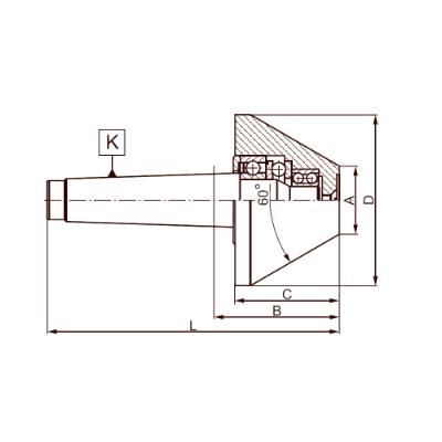 BISON Drejepinol MK4 medløbende for rør 40-100 mm med 60° spidsvinkel (8825-4)