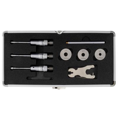 Internal 3-Point Micrometers in set 6-12 mm with extensions and setting rings