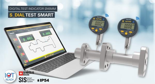 SYLVAC Digital Vippeindikator S_DIAL TEST SMART 0,8 x 0,001 mm IP54 key length 12,5 mm (805.4321) BT