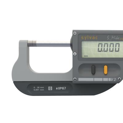 SYLVAC Digital Micrometer S_MIKE PRO 66-102 mm IP67 (903.1000) Cylindrical Ø6,5 mm