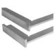 Square with back 250x160 mm galvanized