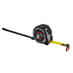 Tape Measure 3 m Compact ABS housing with rubber grip , Auto-Lock and Magnet