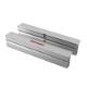 Neutral aluminium vice jaws set 160 mm grooved with neodymium magnets