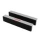 Neutral aluminium vice jaws set 150 mm rubber cover with neodymium magnets